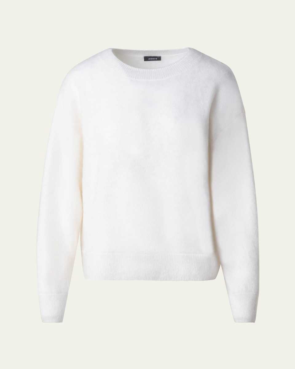 Brushed Cashmere Knit Sweater